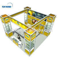 Custom Eye-catching & Flexible Modular PortableTrade Show Booth All openings Condole top glass in display